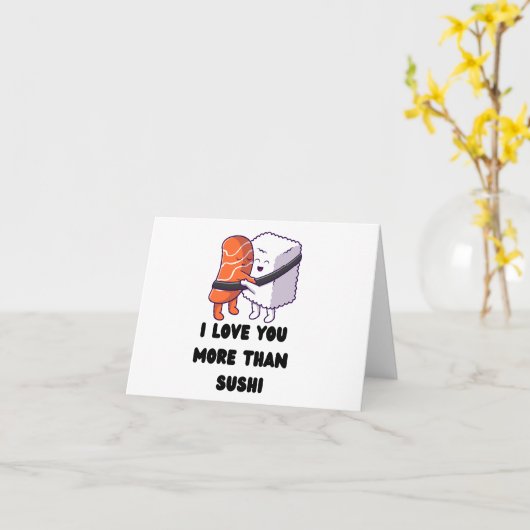 寿司より愛してる カード (黄色い花)
