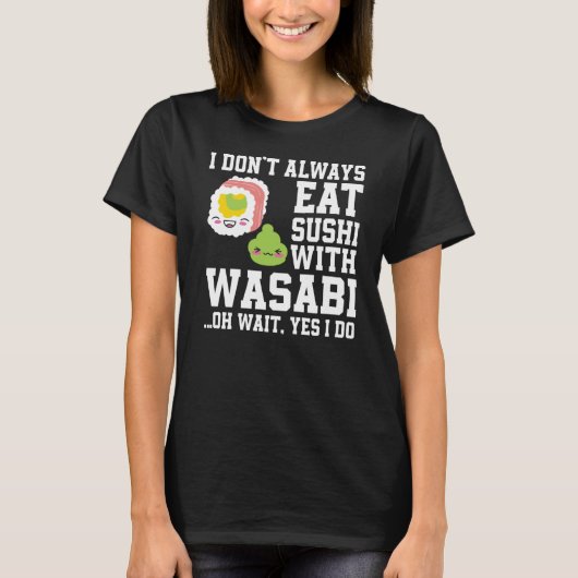 寿司わさびことわざスパイシー食べ物ジャパン Tシャツ (正面)
