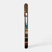 寿司を堪能する猫 iPhone 16ケース (左側面)