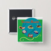 寿司を愛します 缶バッジ (正面&裏面)