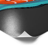 寿司を振楽しむって乗る フォトプリント (角)