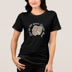 寿司を見せてくれ転が トライブレンドＴシャツ
