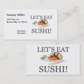 寿司を食べよう 名刺 (正面/裏面)