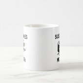 寿司を食べると幸せになる コーヒーマグカップ (中央)