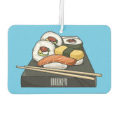 寿司イラストレーション カーエアーフレッシュナー (裏面)