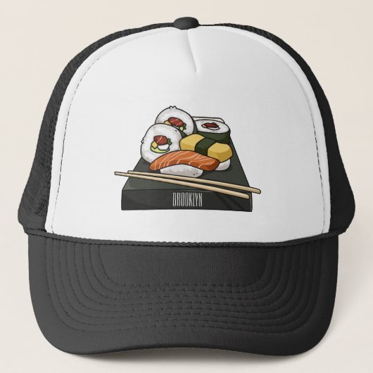 寿司イラストレーション キャップ (正面)