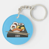 寿司イラストレーション キーホルダー (裏面)