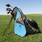 寿司イラストレーション ゴルフタオル (グリーン)