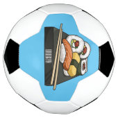 寿司イラストレーション サッカーボール (回転)
