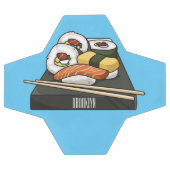 寿司イラストレーション サッカーボール (フラット)
