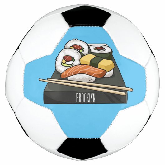 寿司イラストレーション サッカーボール (正面)