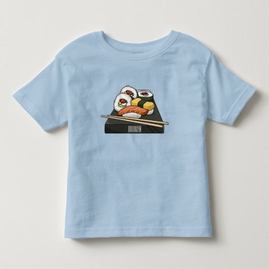 寿司イラストレーション トドラーTシャツ (正面)