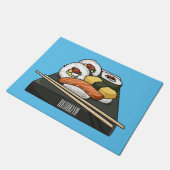 寿司イラストレーション ドアマット (アングル)