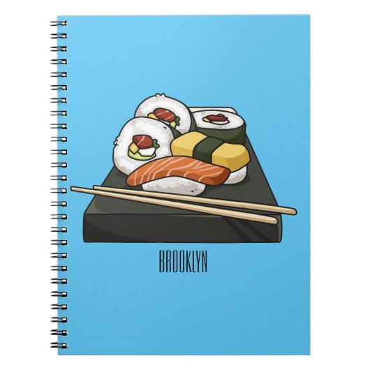 寿司イラストレーション ノートブック (正面)