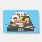 寿司イラストレーション バッジ (裏面)