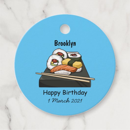 寿司イラストレーション フェイバータグ (正面)