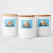 寿司イラストレーション フードラベル (ボトル)