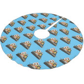 寿司イラストレーション ブラッシュドポリエステルツリースカート (アングル)