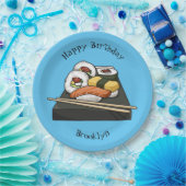 寿司イラストレーション ペーパープレート (パーティー)