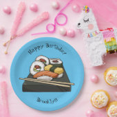 寿司イラストレーション ペーパープレート (パーティー)