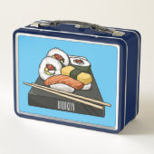 寿司イラストレーション メタルランチボックス (裏面)