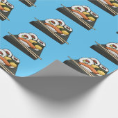 寿司イラストレーション ラッピングペーパー (角)