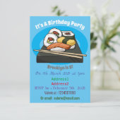 寿司イラストレーション 招待状 (スタンド正面)