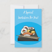 寿司イラストレーション 招待状 (裏面)