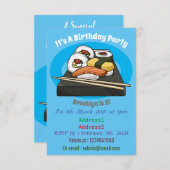 寿司イラストレーション 招待状 (正面/裏面)