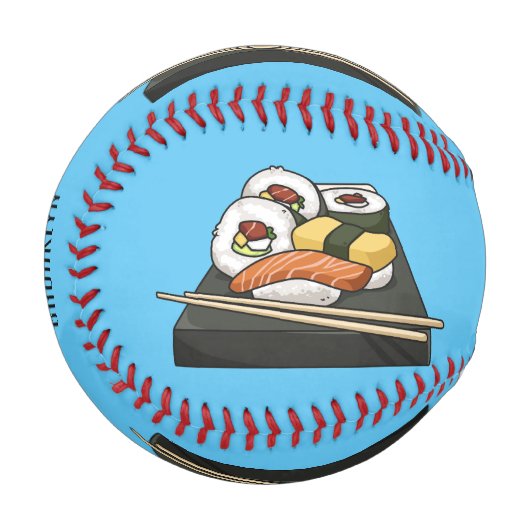 寿司イラストレーション 野球ボール (正面左)