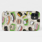 寿司キャラクターパターン Case-Mate iPhoneケース (裏面(横))