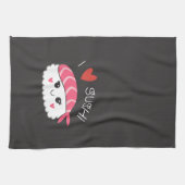 寿司シーフードが大好日本のき キッチンタオル (横)