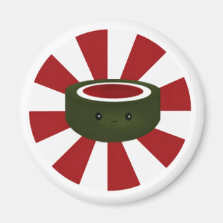 寿司スター – ホワイトマグネット マグネット