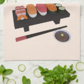 寿司タイム , 寿司 キッチンタオル (折り畳み)