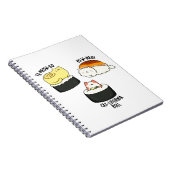 寿司ネコ 面白い寿司の駒 ノートブック (右側)