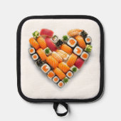 寿司ハート 鍋敷き (正面)