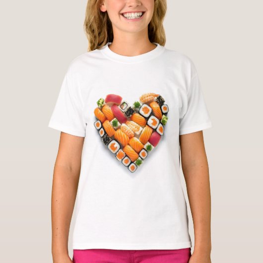 寿司ハート Tシャツ (正面)