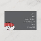 寿司バー名刺 名刺 (裏面)