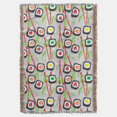 寿司パターン スローブランケット (正面縦)