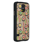 寿司パターン CarvedメープルGalaxy S5スリムケース (右)