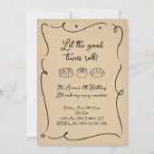 寿司パーティーの招待状 招待状 (正面)