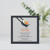 寿司パーティーフラット招待状 招待状 (スタンド正面)