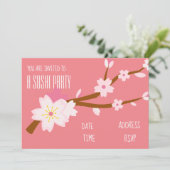 寿司パーティー日本のパーティー 招待状 (スタンド正面)