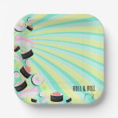 寿司パーティー ペーパープレート (正面)