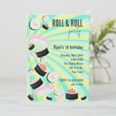 寿司パーティー 招待状 (スタンド正面)