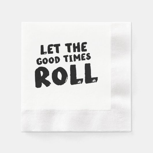 寿司パーティー 縁ありカクテルナプキン (正面)