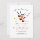 寿司パーティー | Good Times 転が Girls  Nightパーティー 招待状 (正面)