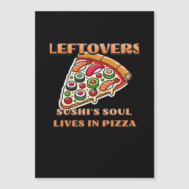 寿司ピザアート - 残り物は敗者のためのもの (正面)