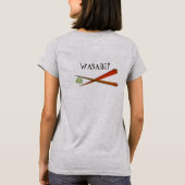 寿司フロント – Wasabi – バック Tシャツ (裏面)