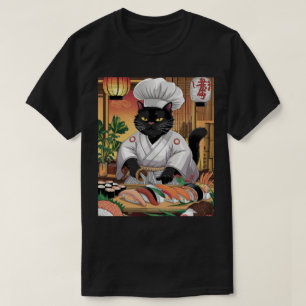寿司マスター黒猫 Tシャツ